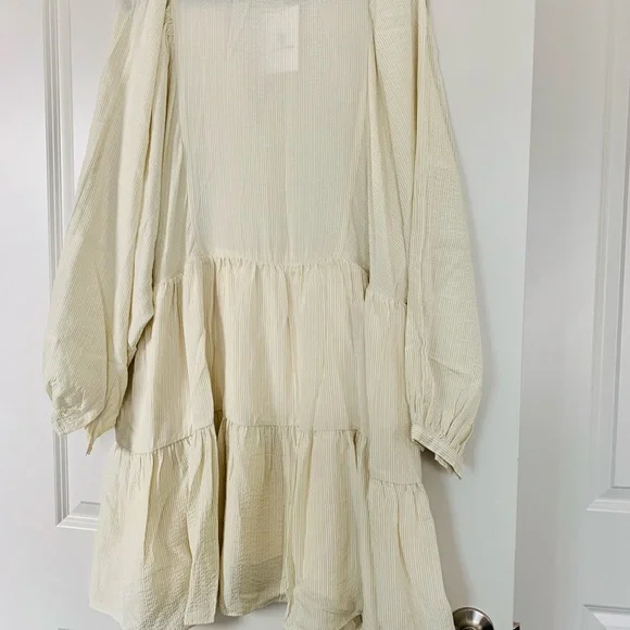 COPY - Anine Bing cream silk dress, Large NWOT - Picture 4 of 10